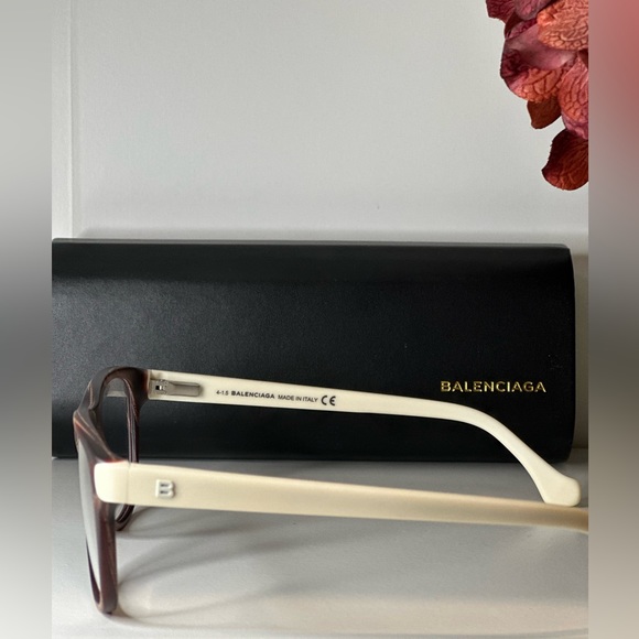 Balenciaga Brown and Cream Glasses - Picture 2 of 6